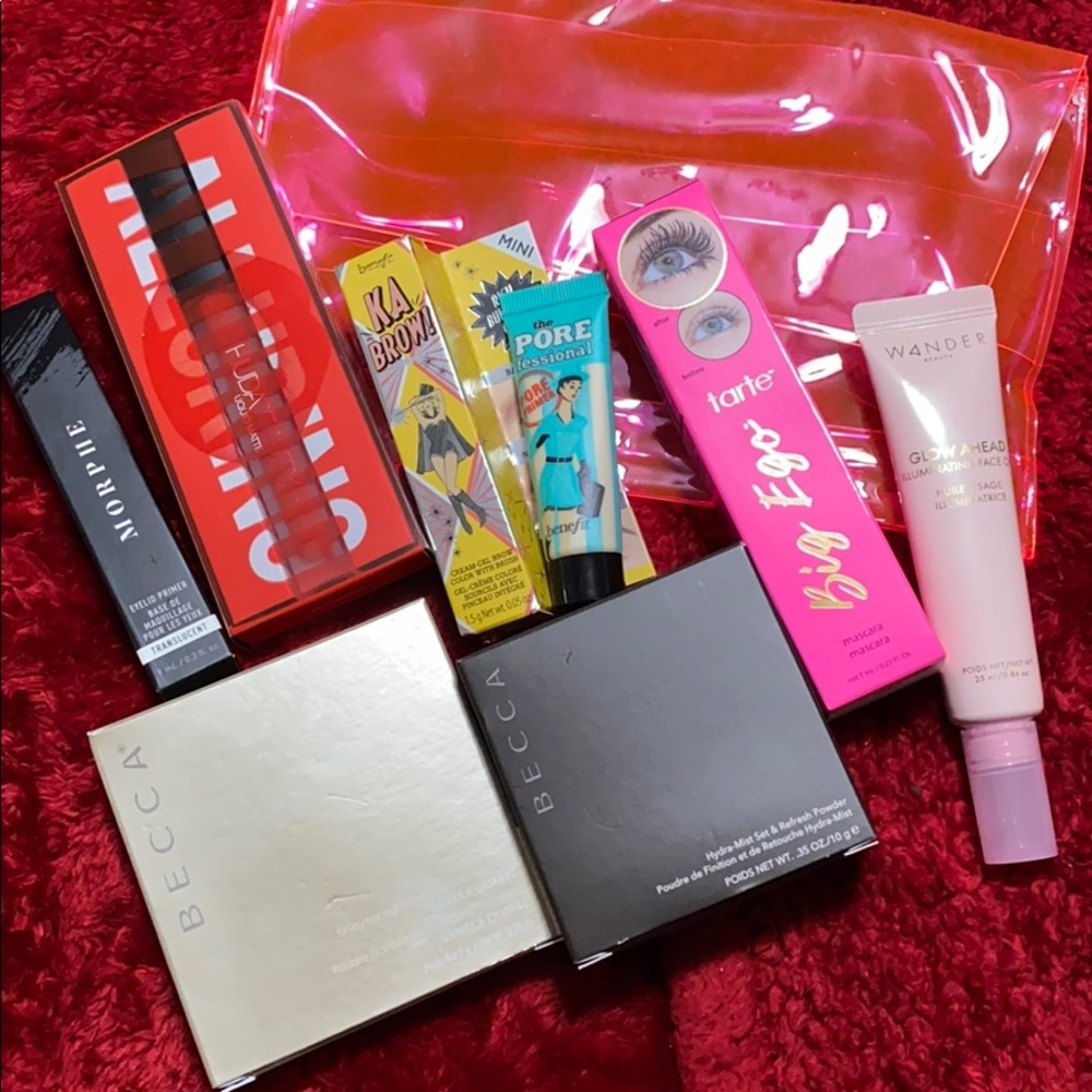 Box of new high end makeup